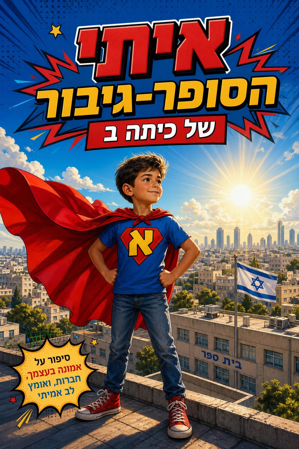 איתי הסופר-גיבור של כיתה ב' סוף שנה, ספר מותאם אישית